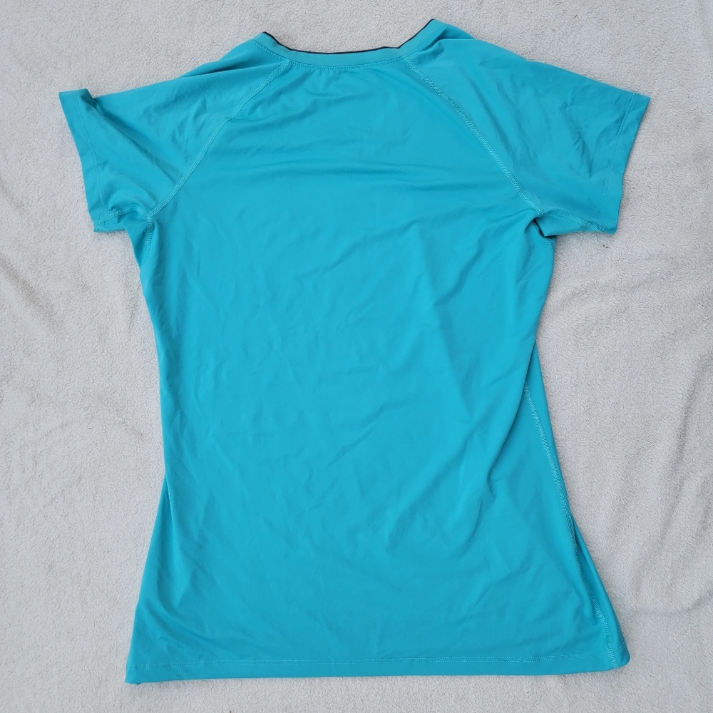 Nike pro womens athletic top aqua blue XL - Picture 2 of 3